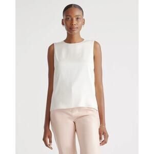 Quince Washable Stretch Silk Shell Tank Sz Large